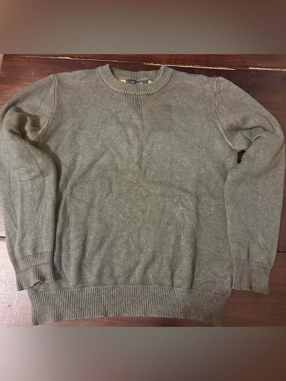 Louis Vuitton Men's  Gray Crewneck Sweater